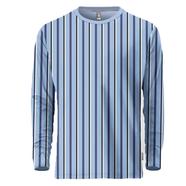 Fabrilife Mens Metro Edition Premium Full Sleeve T-shirt - Blue Liner
