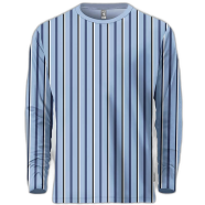 Fabrilife Mens Metro Edition Premium Full Sleeve T-shirt - Blue Liner