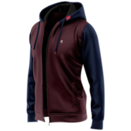 Fabrilife Mens Multi-Shades Hoodie - Maroon