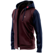 Fabrilife Mens Multi-Shades Hoodie - Maroon