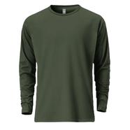 Fabrilife Mens Premium Blank Full Sleeve T-Shirt - Olive