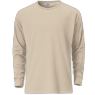 Fabrilife Mens Premium Blank Full Sleeve T-Shirt -Cream