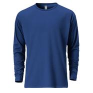 Fabrilife Mens Premium Blank Full Sleeve T-Shirt - Deep Blue