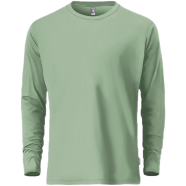 Fabrilife Mens Premium Blank Full Sleeve T-Shirt - Iceburg green