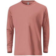 Fabrilife Mens Premium Blank Full Sleeve T-Shirt - Brick Red