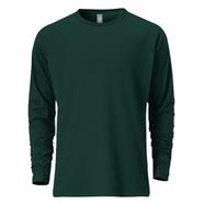 Fabrilife Mens Premium Blank Full Sleeve T-Shirt - Green