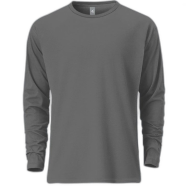 Fabrilife Mens Premium Blank Full Sleeve T-Shirt - Charcoal