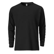Fabrilife Mens Premium Blank Full Sleeve T-Shirt - Black