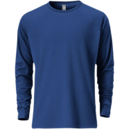 Fabrilife Mens Premium Blank Full Sleeve T-Shirt - Deep Blue