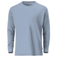 Fabrilife Mens Premium Blank Full Sleeve T-Shirt - Sky blue