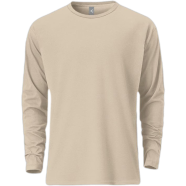 Fabrilife Mens Premium Blank Full Sleeve T-Shirt -Cream