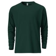 Fabrilife Mens Premium Blank Full Sleeve T-Shirt - Green