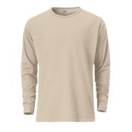 Fabrilife Mens Premium Blank Full Sleeve T-Shirt -Cream