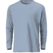 Fabrilife Mens Premium Blank Full Sleeve T-Shirt - Sky blue
