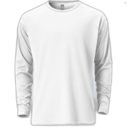 Fabrilife Mens Premium Blank Full Sleeve T-Shirt - White