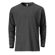 Fabrilife Mens Premium Blank Full Sleeve T-Shirt - Anthra Melange