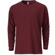 Fabrilife Mens Premium Blank Full Sleeve T-Shirt - Red