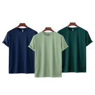 Fabrilife Mens Premium Blank T-shirt -Combo- Ice berg Green, Green, Navy