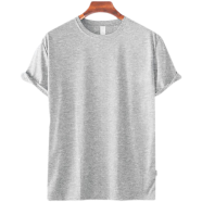 Fabrilife Mens Premium Blank T-shirt - Gray Melange