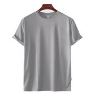 Fabrilife Mens Premium Blank T-shirt- Silver