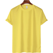 Fabrilife Mens Premium Blank T-shirt- Yellow