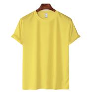 Fabrilife Mens Premium Blank T-shirt- Yellow