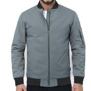 Fabrilife Mens Premium Bomber Jacket - Light Ash