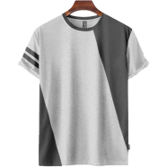 Fabrilife Mens Premium Designer Edition T Shirt - Gray Melange