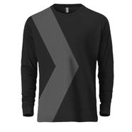 Fabrilife Mens Premium Designer Edition Full Sleeve T Shirt - Black