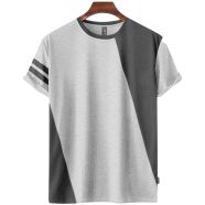 Fabrilife Mens Premium Designer Edition T Shirt - Gray Melange