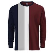 Fabrilife Mens Premium Designer Edition Full Sleeve T Shirt - Maroon