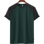 Fabrilife Mens Premium Short Sleeve Raglan -Green