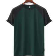 Fabrilife Mens Premium Short Sleeve Raglan -Green