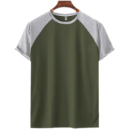 Fabrilife Mens Premium Short Sleeve Raglan - Olive