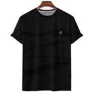 Fabrilife Mens Premium Sports Active Wear T-shirt - Black Dot