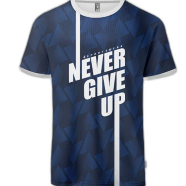 Fabrilife Mens Premium Sports T-shirt - Never Give Up