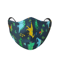 Fabrilife Premium 5 Layer Dino Kids Designer Edition Cotton Mask