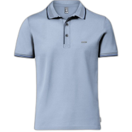 Fabrilife Premium Double PK Cotton Polo - Sky Blue