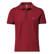 Fabrilife Premium Double PK Cotton Polo - Red