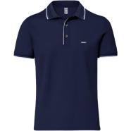 Fabrilife Premium Double PK Cotton Polo - Navy