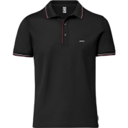 Fabrilife Premium Double PK Cotton Polo - Black