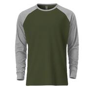 Fabrilife Premium Full Sleeve Raglan T-Shirt - Olive