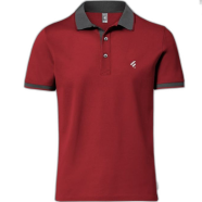 Fabrilife Single Jersey Knitted Cotton Polo - Red