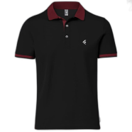 Fabrilife Single Jersey Knitted Cotton Polo - Black