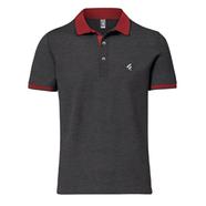 Fabrilife Single Jersey Knitted Cotton Polo - Anthra Melange