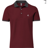 Fabrilife Single Jersey Knitted Cotton Polo - Maroon