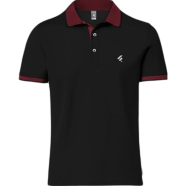 Fabrilife Single Jersey Knitted Cotton Polo - Black