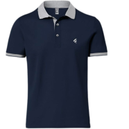 Fabrilife Single Jersey Knitted Cotton Polo - Navy