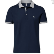 Fabrilife Single Jersey Knitted Cotton Polo - Navy