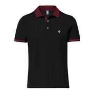 Fabrilife Single Jersey Knitted Cotton Polo - Black